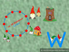 Forest trail becomes a gnome trail